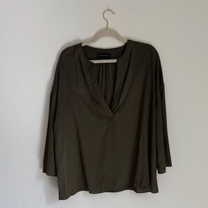 Banana Republic Dark Olive Blouse